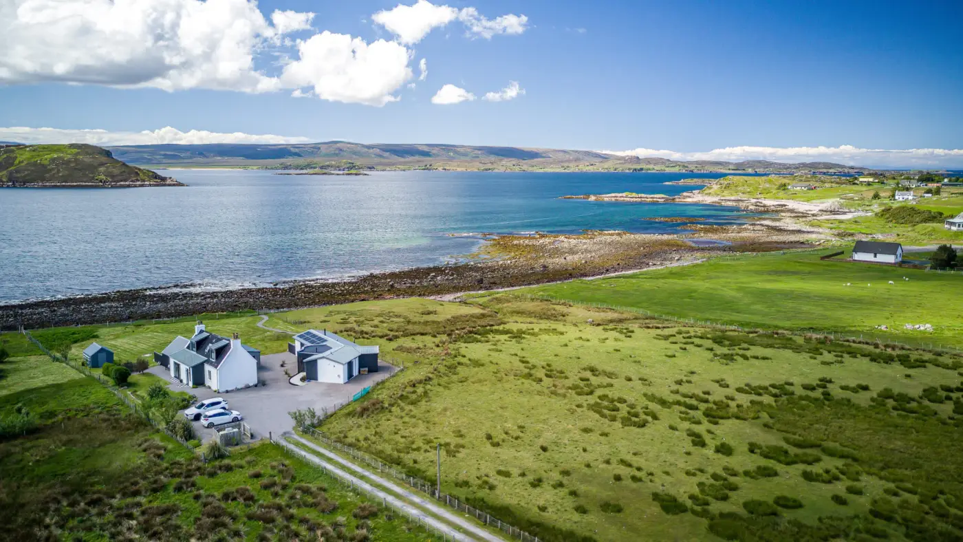 Lochside drone view