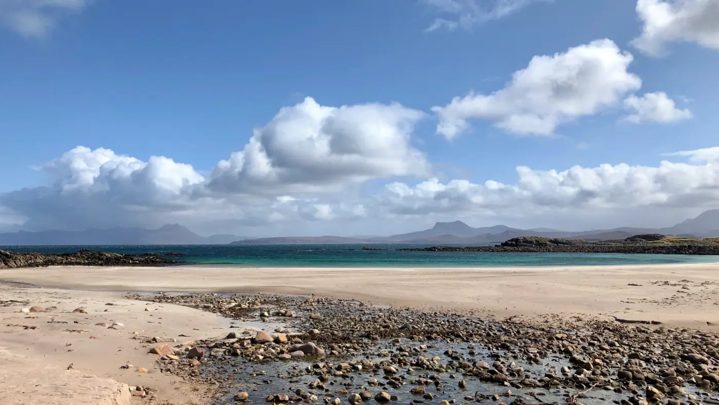 The beach